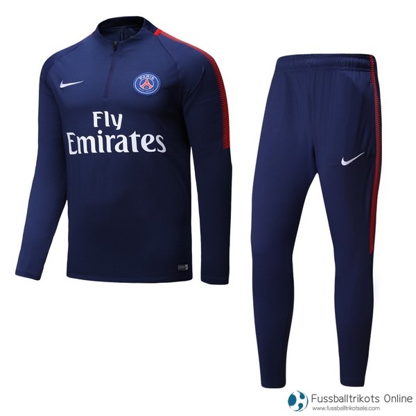 Paris Saint Germain Trainingsanzug 2017-18 Blau Fussballtrikots Günstig